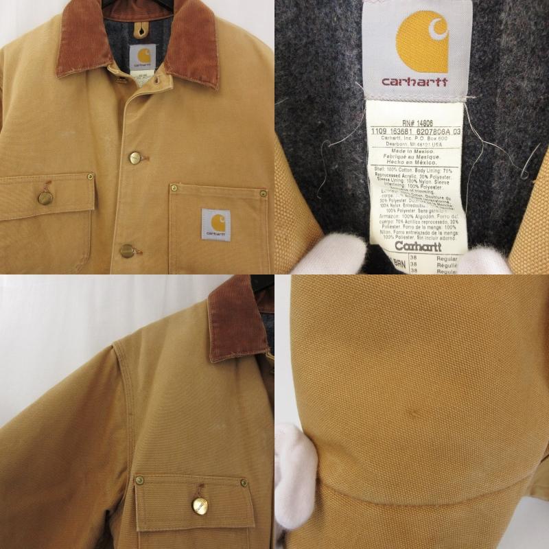 Carhartt カーハート　ダックチョアコート　カバーオール　ウール金ボタン Carhartt カーハート ダックチョアコート C01BRN Duck Chore