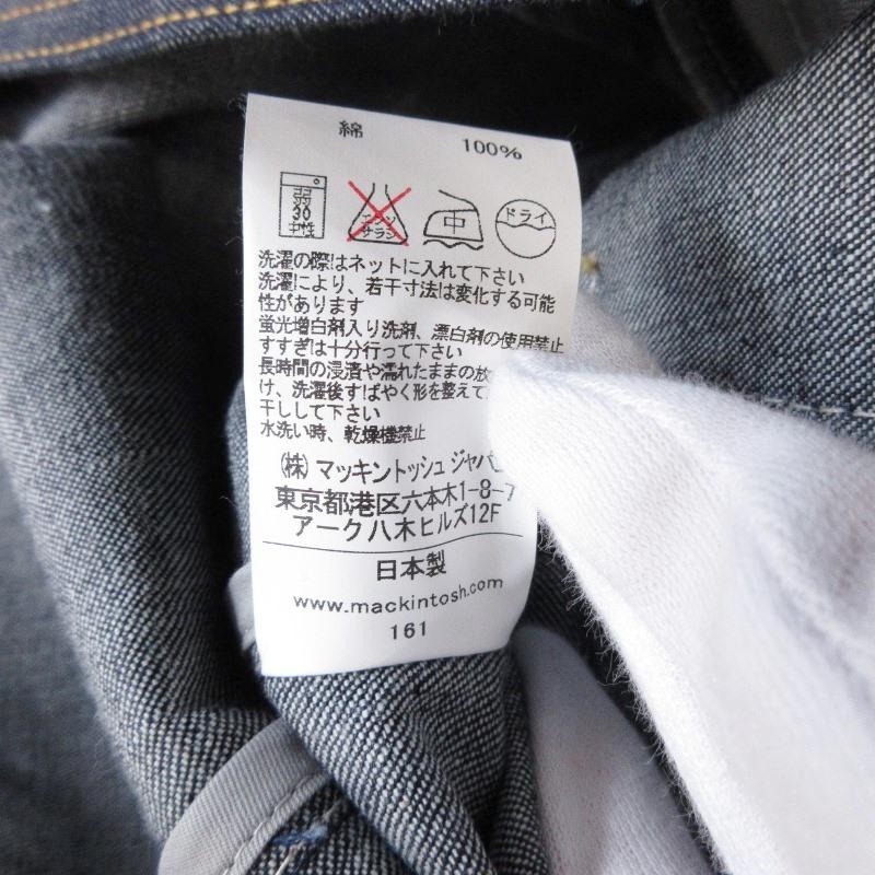 Mackintosh 未使用 MACKINTOSH マッキントッシュ デニム ステンカラー