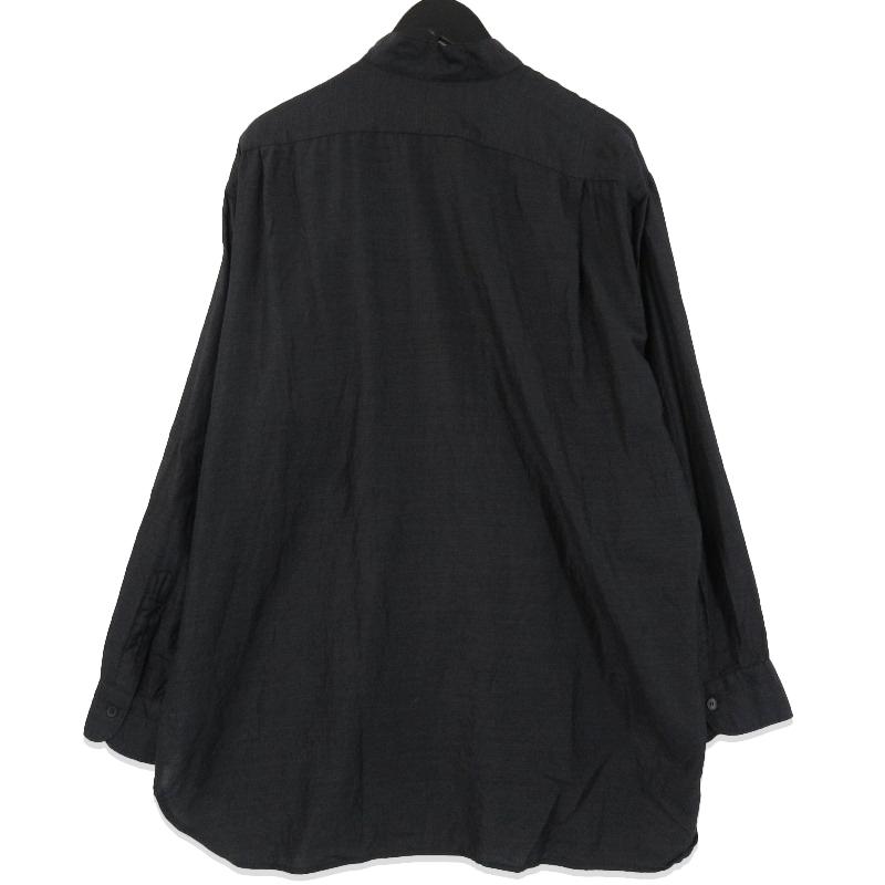 美品 COMOLI コモリ ウールシルク プルオーバーシャツ Z01-02009 長袖