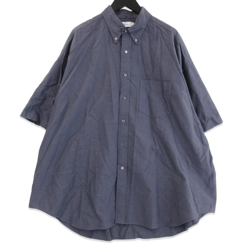 グラフペーパー　半袖シャツ Graphpaper (グラフペーパー) Solotex Twill S/S Oversized Box