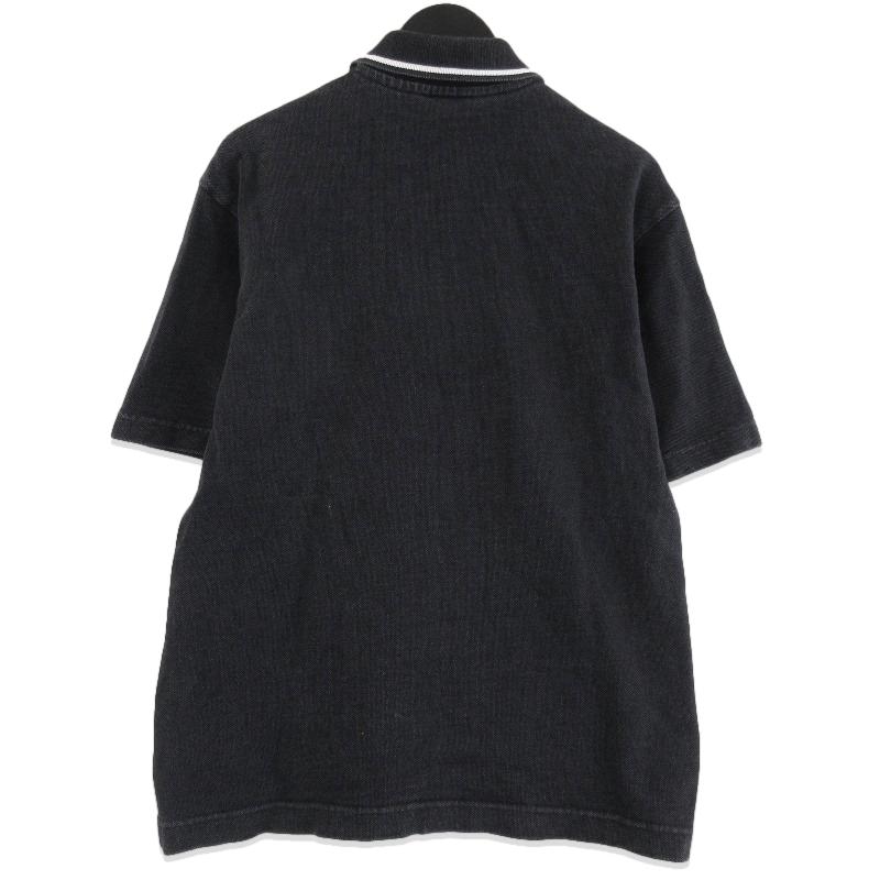 LACOSTE ラコステ ポロシャツ PH004J 配色リブニットインディゴ