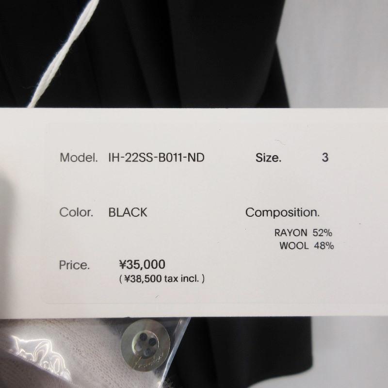 未使用 IRENISA イレニサ FLY FRONT SHORT-SLEEVED SHIRT IH-22SS-B011 