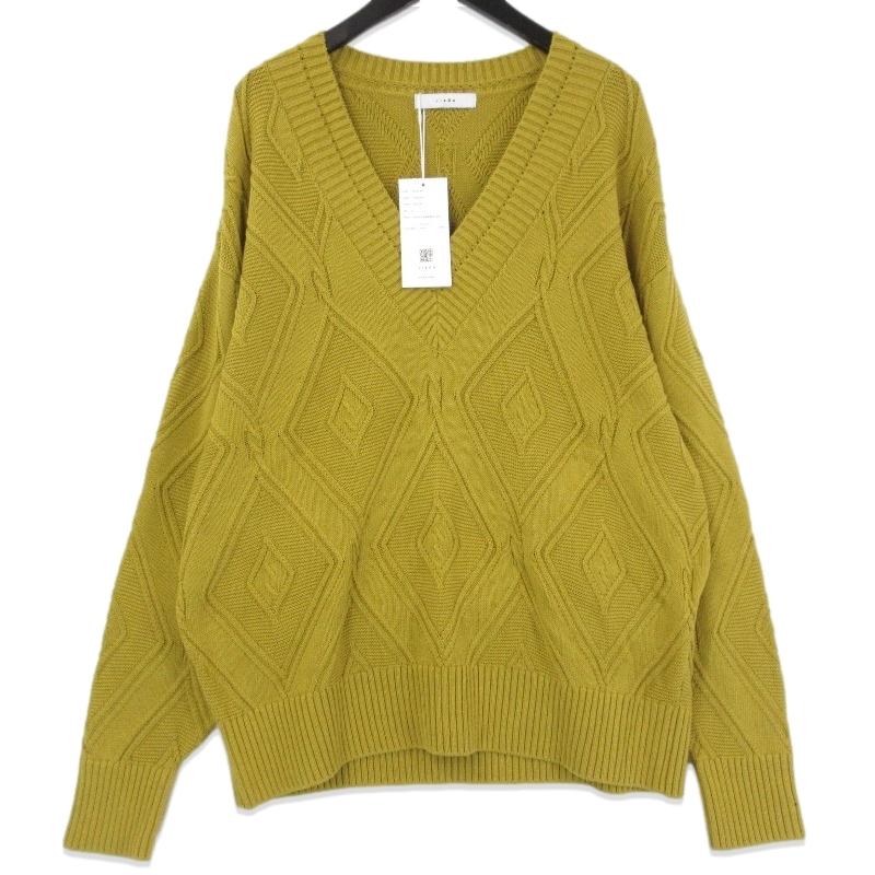 未使用 Jieda ジエダ ニットセーター Jie-24S-KN01 CABLE KNIT 