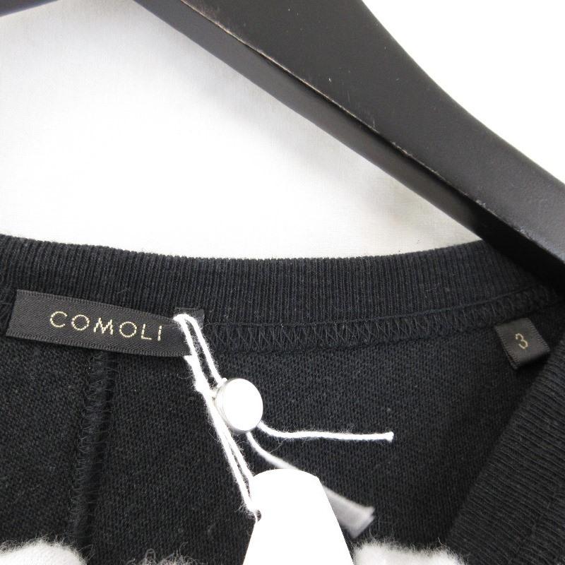 美品 comoli コモリ フットボールTシャツ Y03-05004 23AW 吊り天竺 9分 