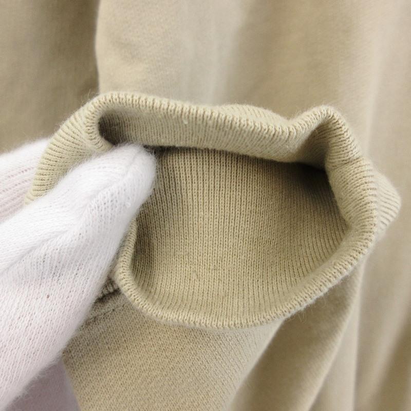 AURALEE オーラリー コットン スウェット ハイネック ライトベージュ 0