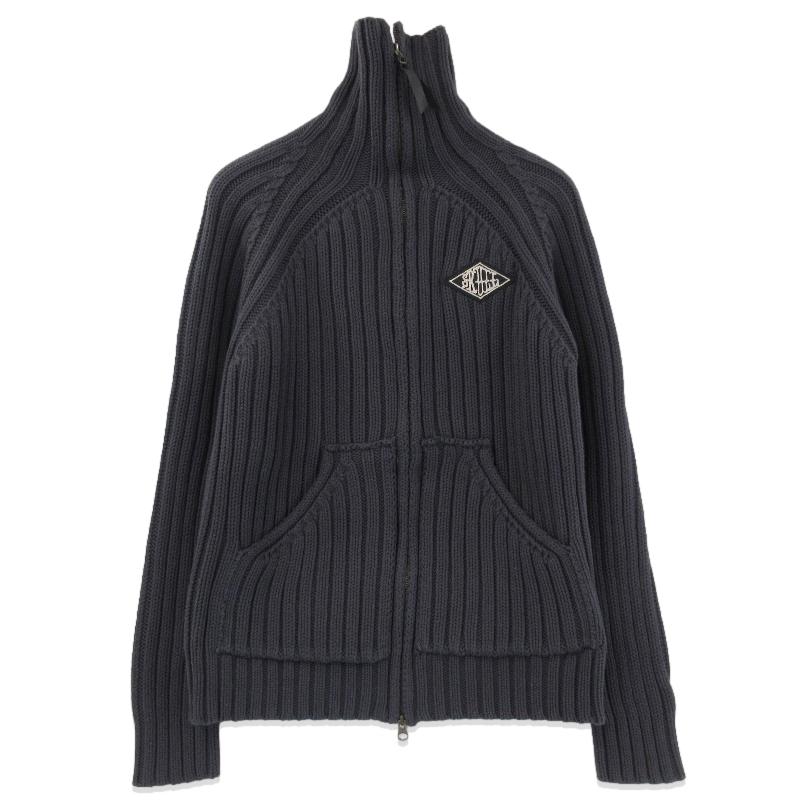 美品 SKULL FLIGHT スカルフライト ライダースリブジップニット 美品 SKULL FLIGHT スカルフライト ライダースリブジップニット