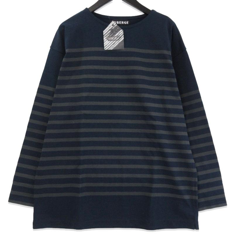 美品 AUBERGE オーベルジュ 長袖ボーダーTシャツ BIG CHARLOTTE ビッグ 