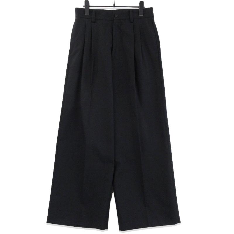 stein ブラック スラックス 美品 stein シュタイン スラックス ST.800 LONG WIDE TROUSERS