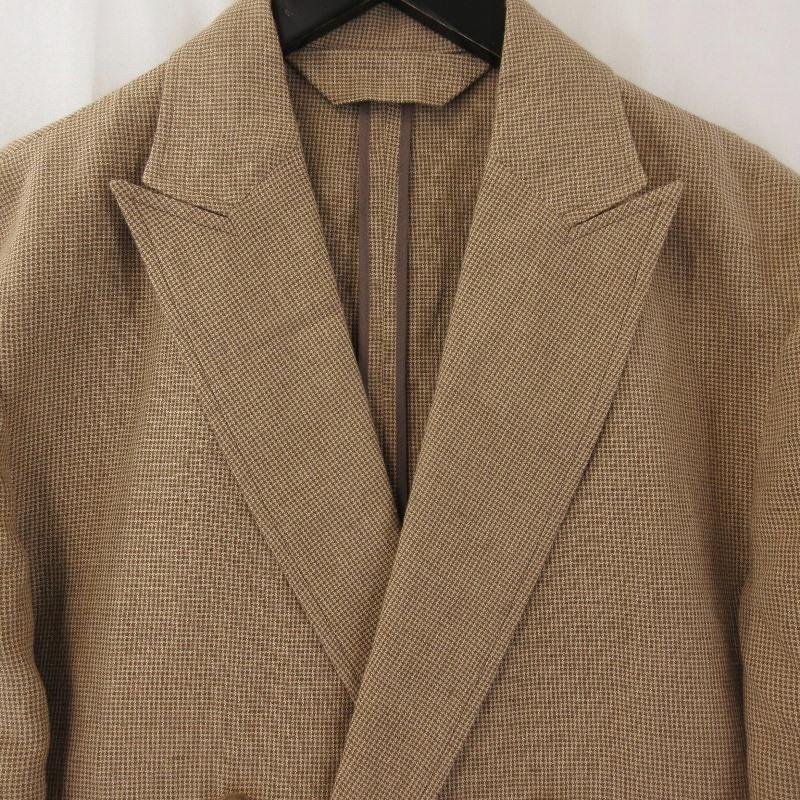 ジャケット・アウター MARKAWARE HOUNDTOOTH W BREATHTED JACKET 未使用 MARKAWARE マーカウェア ダブルブレステッドジャケット