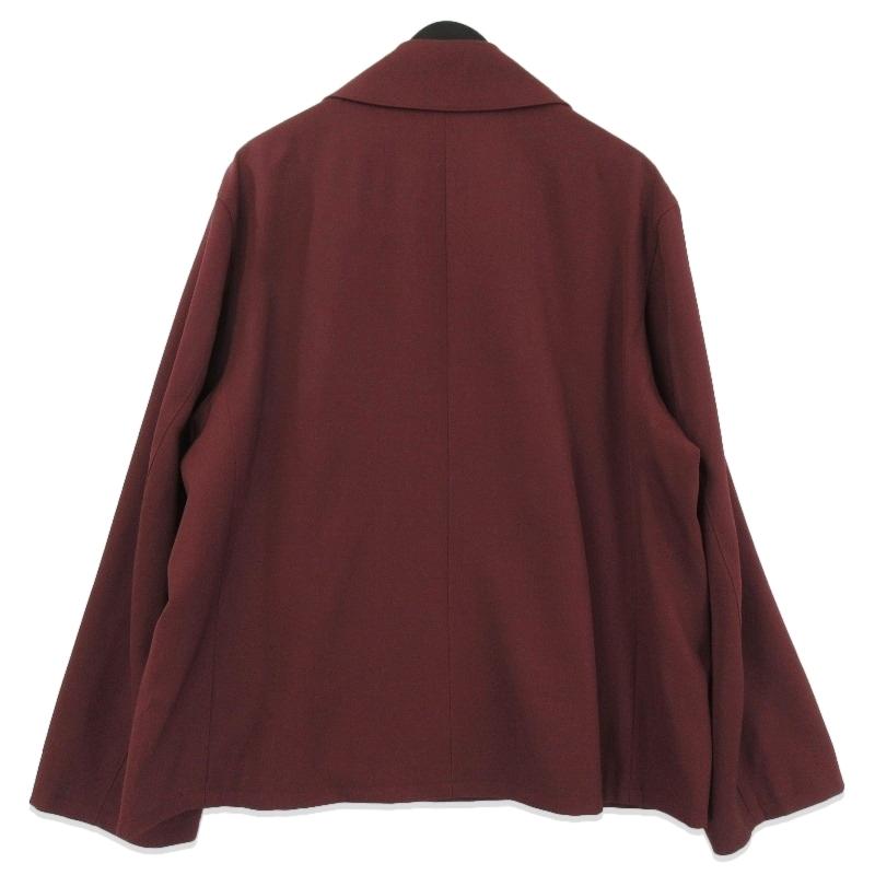 未使用 Cale カル Bordeaux Jacket 233F06J02 ウール ギャバ ハルト 