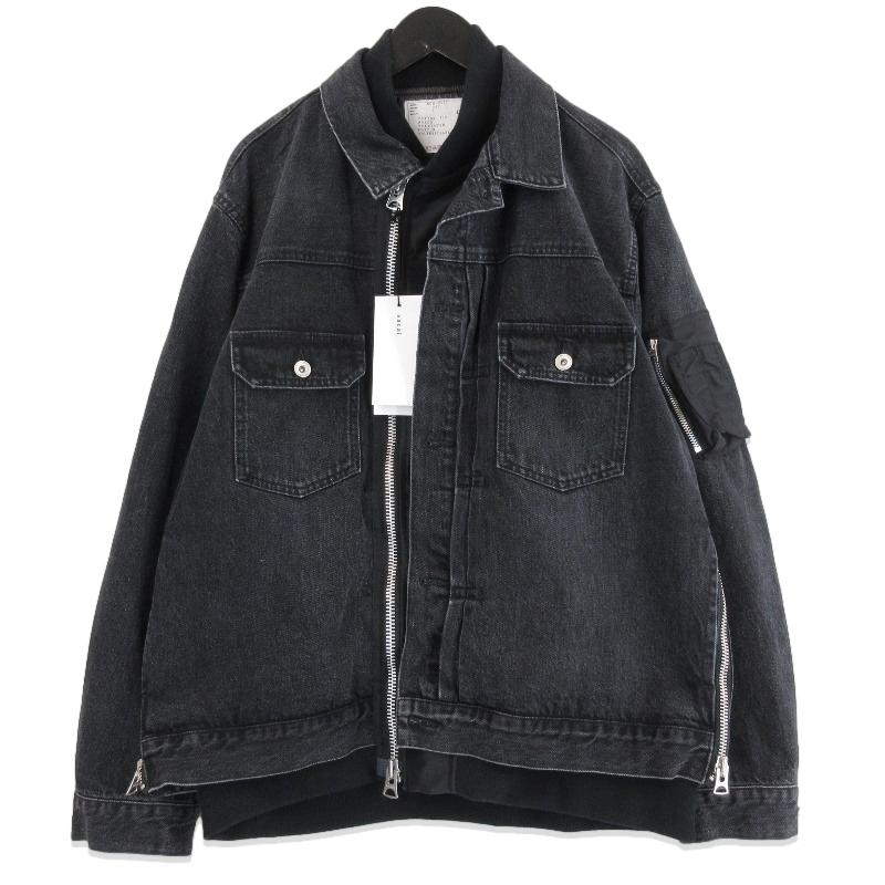sacai 未使用 サカイ Denim × Nylon Twill Jacket SCM-205 sacai 未使用 サカイ Denim × Nylon Twill Jacket SCM-205