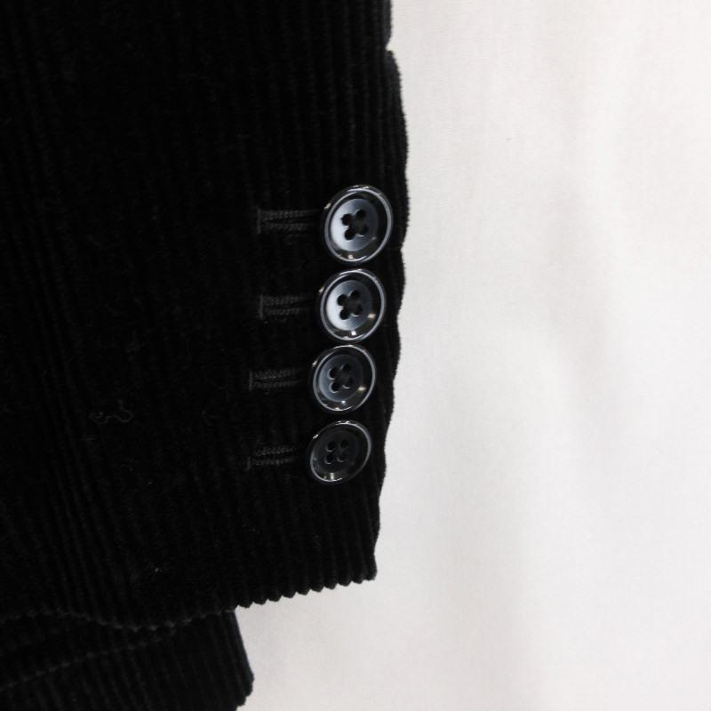 バーバリーロンドン テーラード 2Bジャケット コーデュロイ XL 黒 バーバリーロンドン テーラード 2Bジャケット コーデュロイ XL