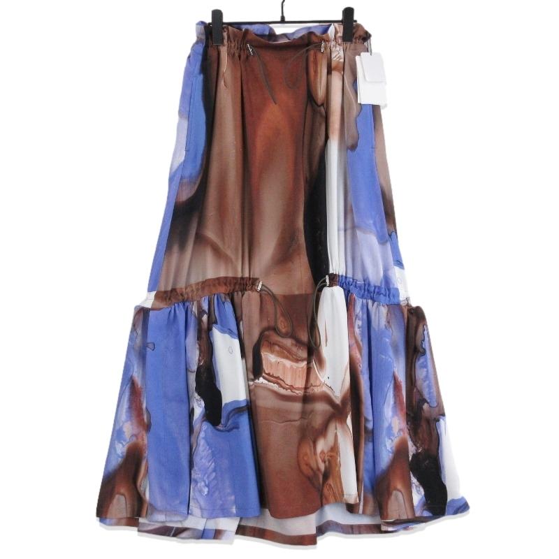 未使用 UJOH ウジョー Draw Cord Gathered SKT U754-S07-903 ドロー  