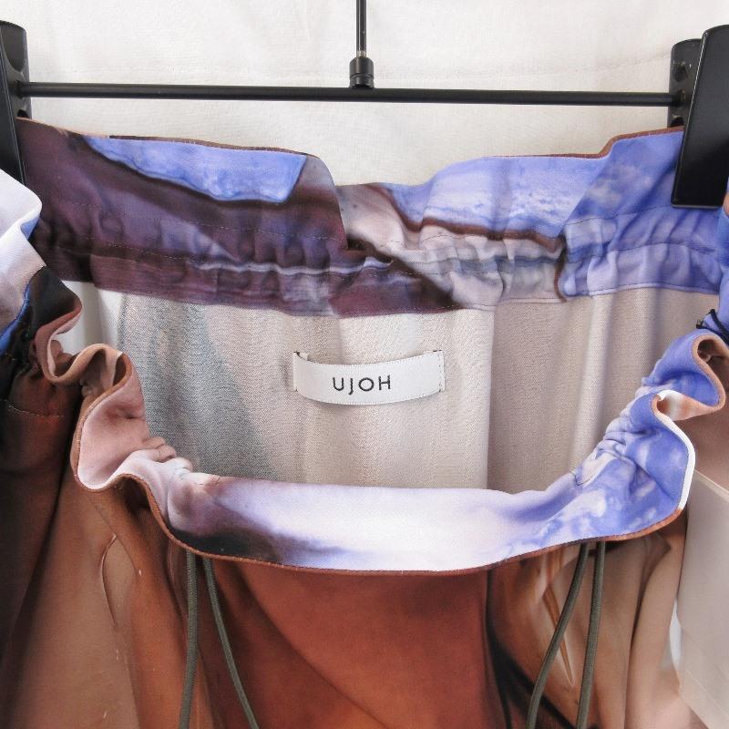 未使用 UJOH ウジョー Draw Cord Gathered SKT U754-S07-903 ドロー  