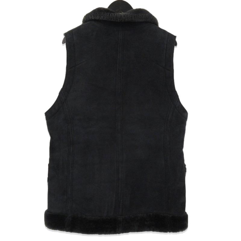 DEVOA デヴォア レザーベスト スエード Baby Lam Mouton Vest 羊革