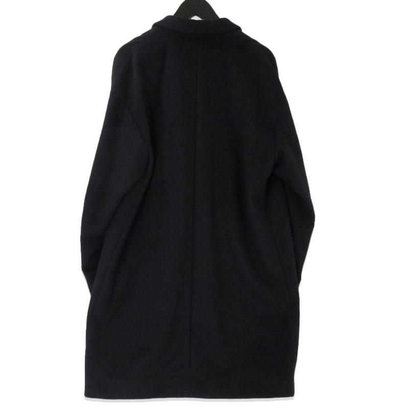 Nハリウッド　チェスターコート 黒 中古・古着通販】N.HOOLYWOOD (エヌ ハリウッド) メルトンウール