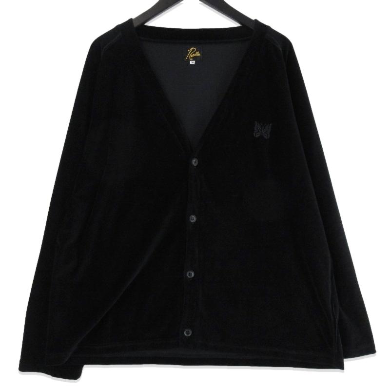 Needles 美品 NEEDLES ニードルズ Vネック ベロアカーディガン Needles 美品 NEEDLES ニードルズ Vネック ベロアカーディガン
