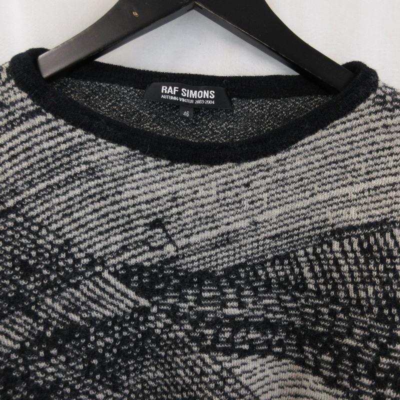 RAF SIMONS ラフシモンズ グラフィック ニット 03/04AW CLOSER期 RAF SIMONS ラフシモンズ グラフィック ニット 03/04AW CLOSER期