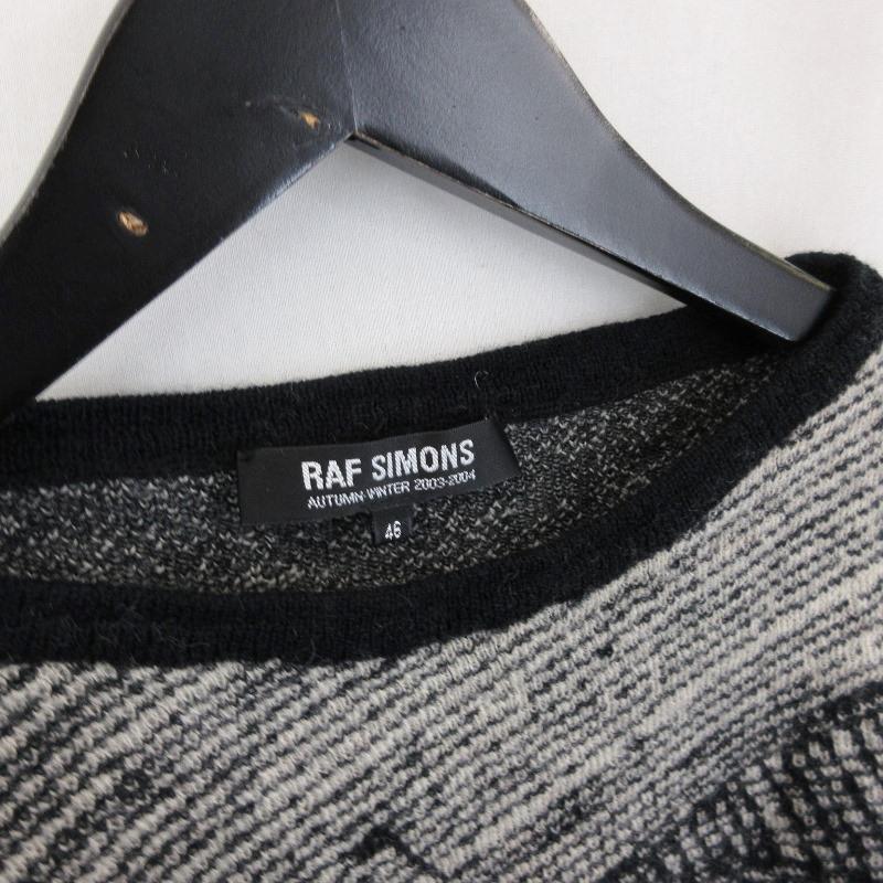 RAF SIMONS ラフシモンズ グラフィック ニット 03/04AW CLOSER期 RAF SIMONS ラフシモンズ グラフィック ニット 03/04AW CLOSER期