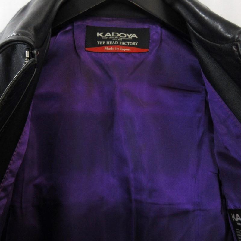 カドヤ KADOYA HEAD FACTORY シングルライダース レザージャケット AS  
