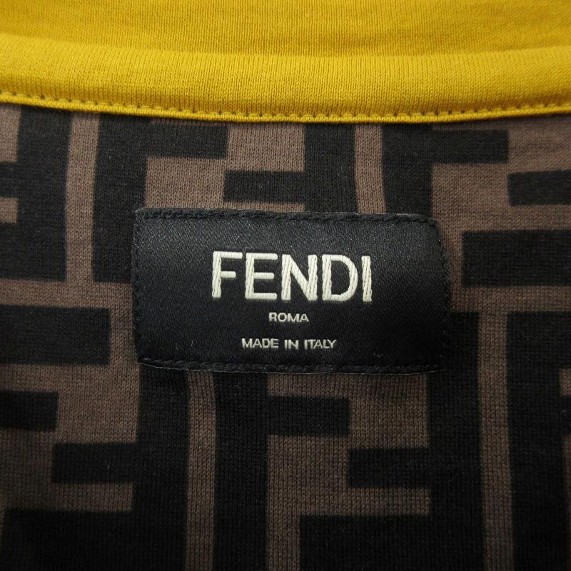 FENDI フェンディ ズッカクルーネックTシャツ FY0936 A6ZU 総柄 FENDI フェンディ ズッカクルーネックTシャツ FY0936 A6ZU 総柄