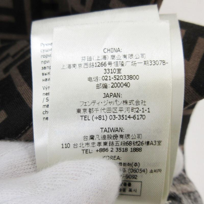 FENDI フェンディ ズッカクルーネックTシャツ FY0936 A6ZU 総柄 FENDI フェンディ ズッカクルーネックTシャツ FY0936 A6ZU 総柄