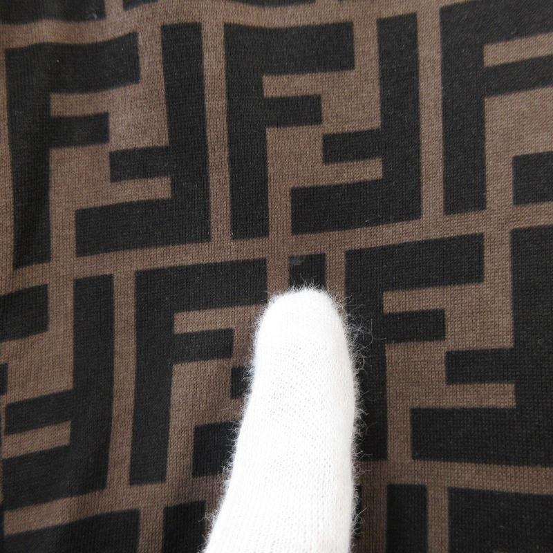 FENDI フェンディ ズッカクルーネックTシャツ FY0936 A6ZU 総柄 FENDI フェンディ ズッカクルーネックTシャツ FY0936 A6ZU 総柄