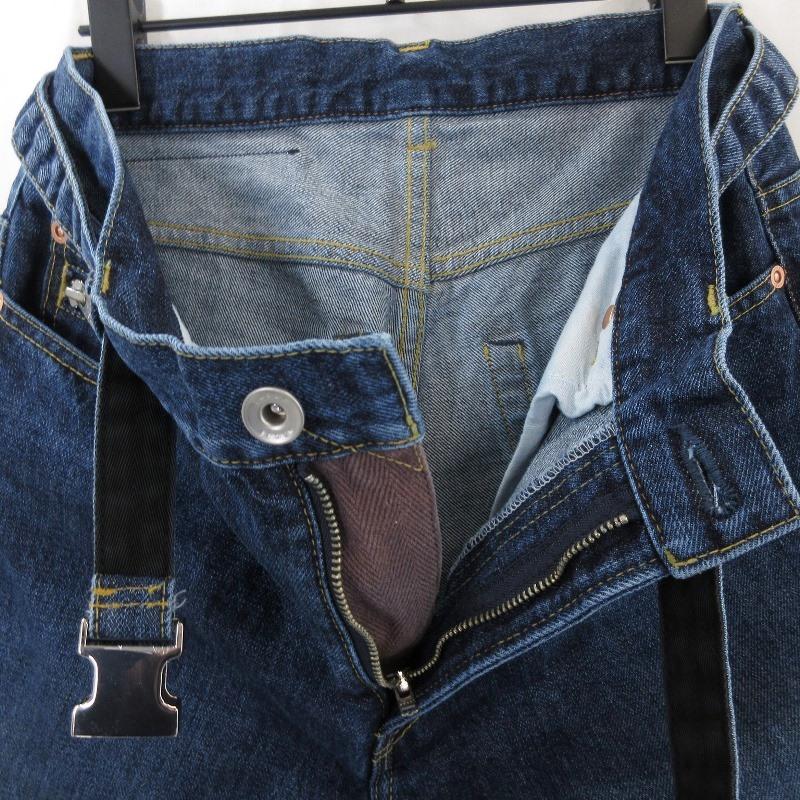 sacai 美品 サカイ デニムパンツ 24-03354M 24SS コットン 日本製