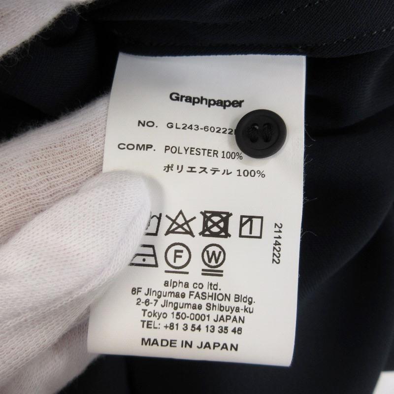 未使用 Graphpaper グラフペーパー Satin Band Collar Dress GL251  