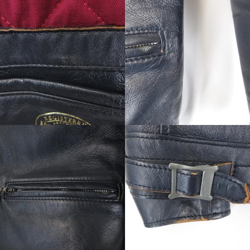 Addict Clothes ダブルライダースジャケット(ダークブルー) Yahoo!オークション - addict clothes アディクトクローズ