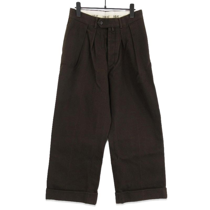NEAT ニート 2タックワイドパンツ ドリル スラックスパンツ 日本製 2