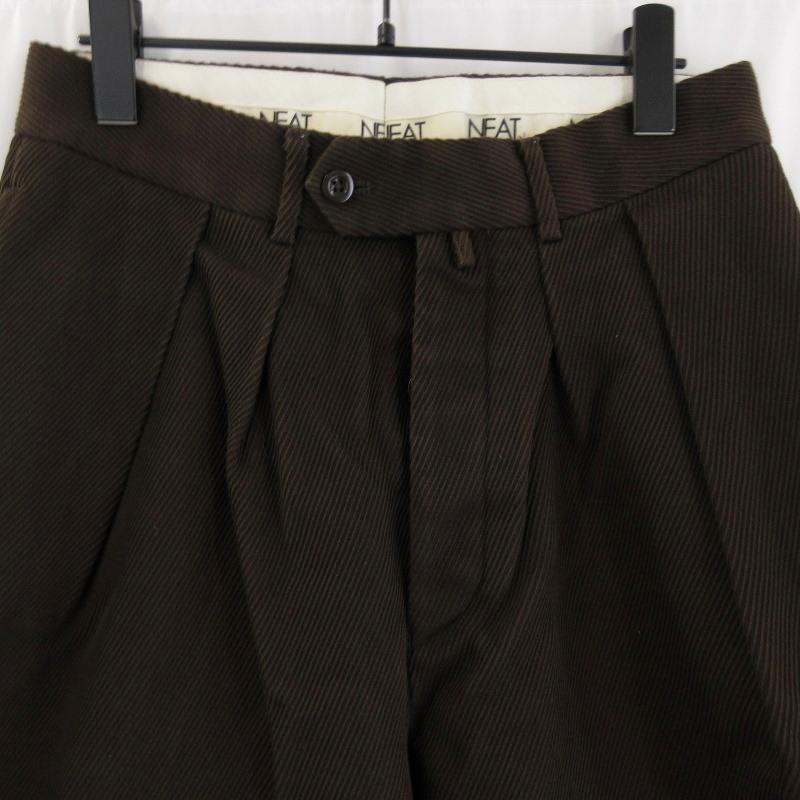 NEAT ニート 2タックワイドパンツ ドリル スラックスパンツ 日本製 2