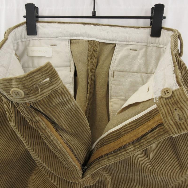 美品 DAYDREAM デイドリーム Elegant Corduroy Two Tuck Pants