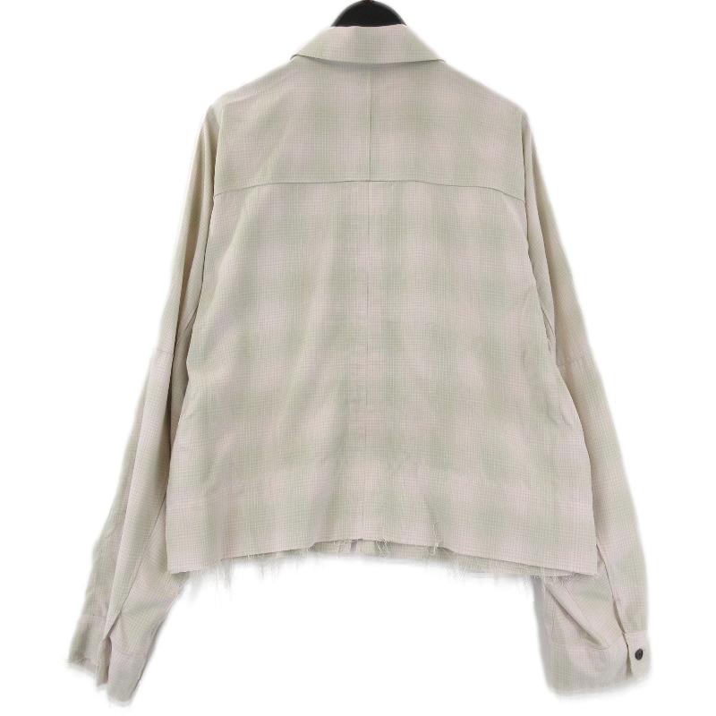 ANCELLMアンセルム新作チェックシャツ1新品未使用 ANCELLM（アンセルム） 2023AW 23AW DAMAGED FLANNEL CHECK