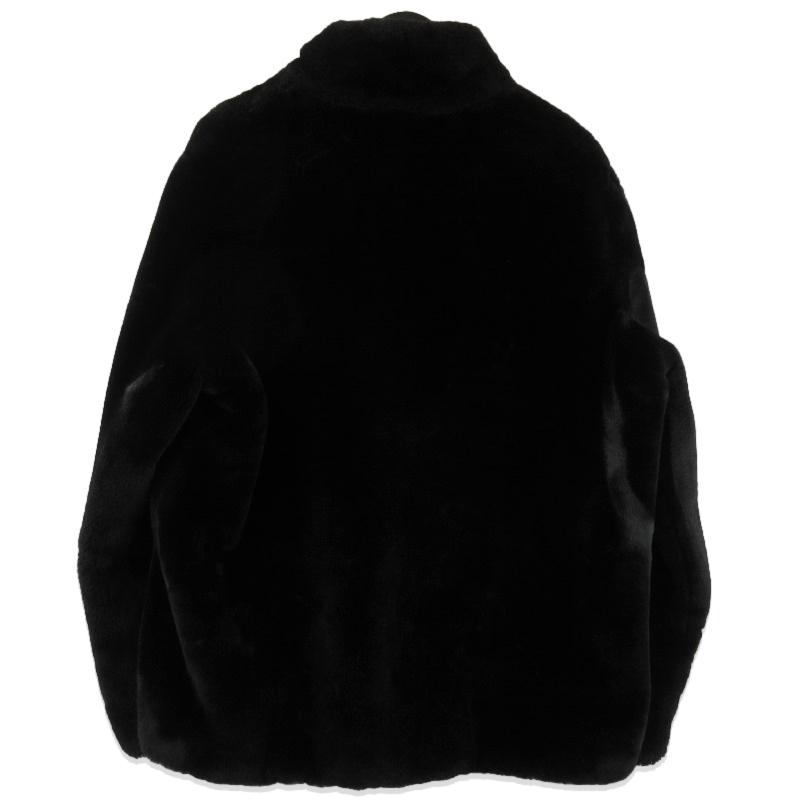 美品 タトラス ボアブルゾン アストーニ ブラック 黒 サイズ4 メンズ TATRAS - ASTONI (アストーニ) / ラビットファー調 マイクロボア