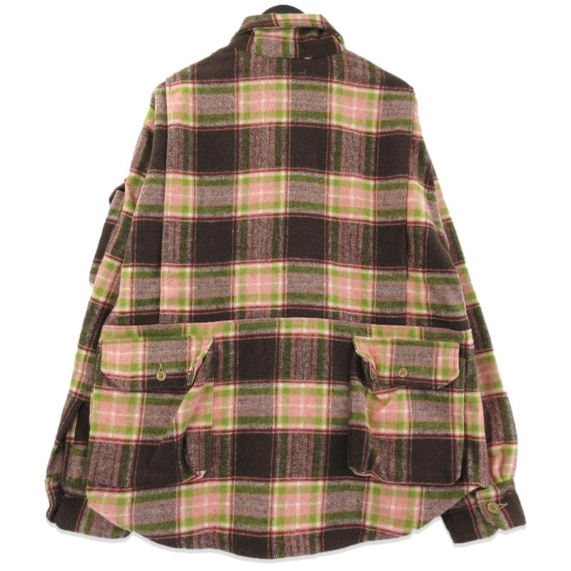 エンジニアード　ガーメンツ　チェック柄ブラウンジャンパー エンジニアード ガーメンツ チェック柄ブラウンジャンパー