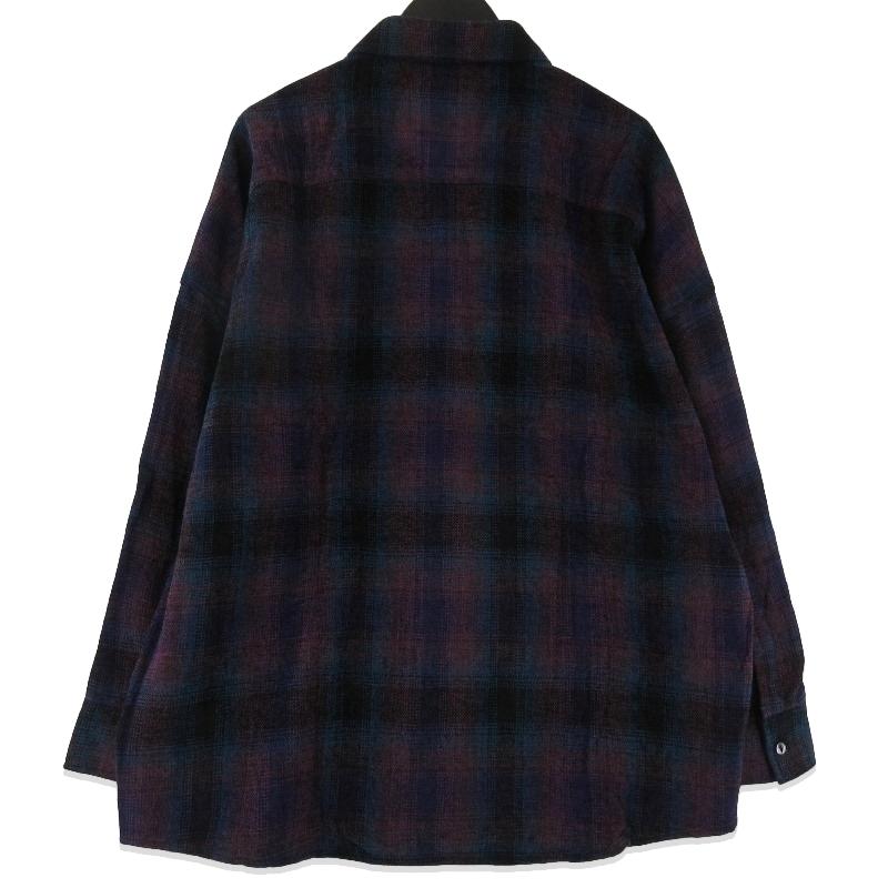 未使用 SHAREEF シャリーフ MOLE CHECK L/S SHIRTS 23713030 長袖