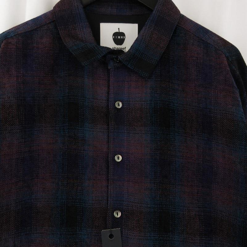 未使用 SHAREEF シャリーフ MOLE CHECK L/S SHIRTS 23713030 長袖