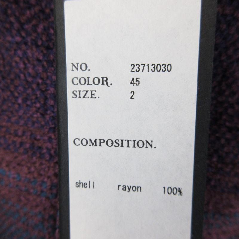 未使用 SHAREEF シャリーフ MOLE CHECK L/S SHIRTS 23713030 長袖