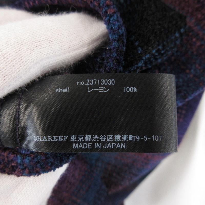 未使用 SHAREEF シャリーフ MOLE CHECK L/S SHIRTS 23713030 長袖