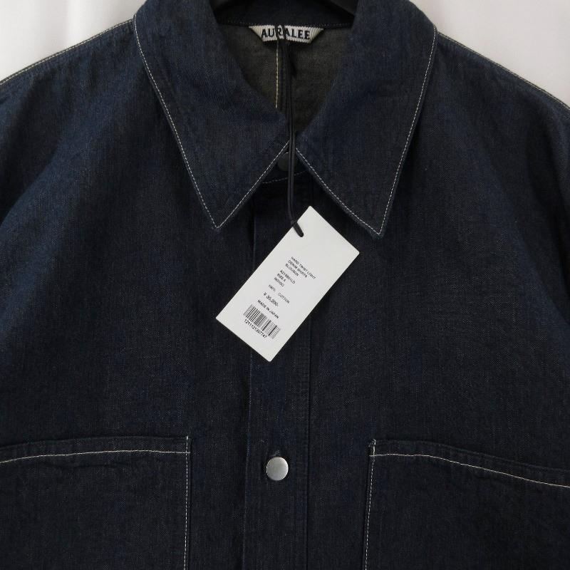 オーラリー　デニムジャケット　デニムシャツ　プルオーバー　24SS オーラリー デニムジャケット デニムシャツ プルオーバー 24SS