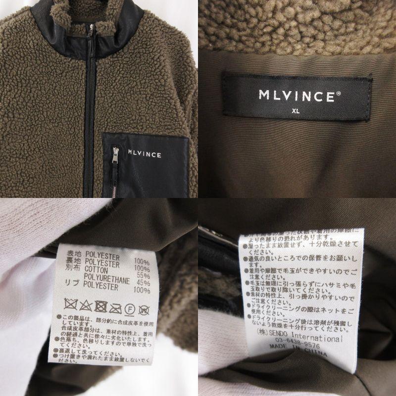 MLVINCE / フリースジャケット/L/ポリエステル/BRW MLVINCE メルヴィンス フリースジャケット boa zip jacket ボア