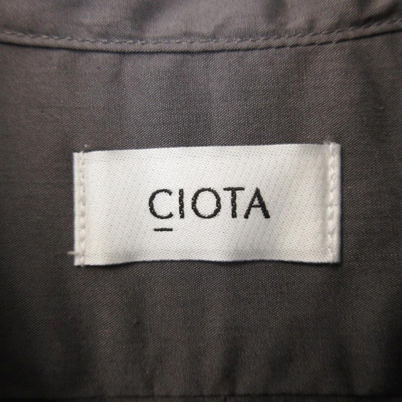 未使用 CIOTA シオタ 半袖シャツ SHLM-111-CR Regular Collar