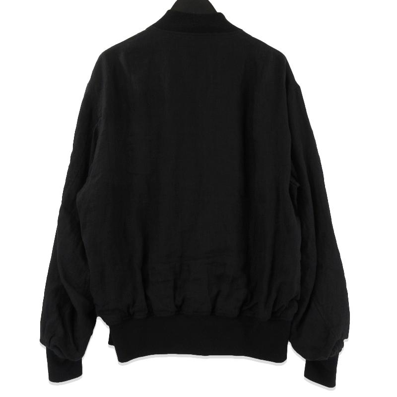 美品 COMOLI コモリ リネンWクロス ジップブルゾン Z01-01019 MA-1型