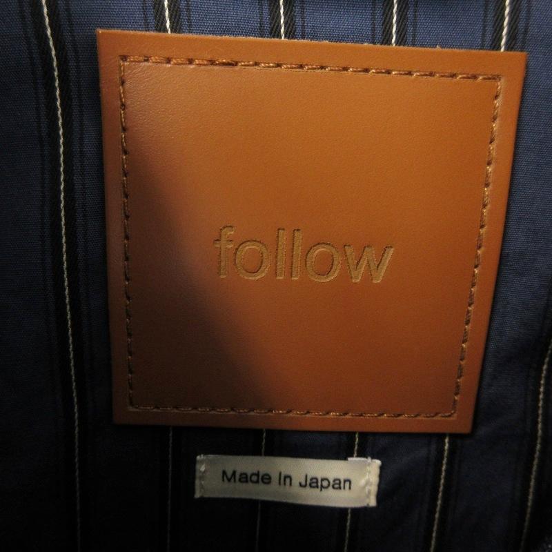美品 follow フォロー デニムジャケット FOL MJ005 日本製 インディゴ
