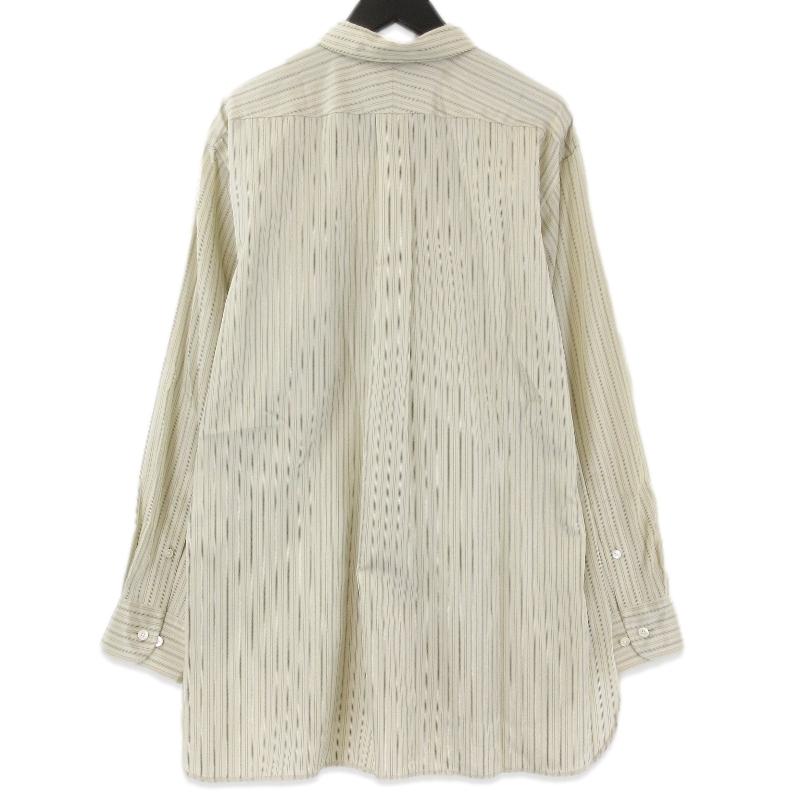 未使用 YLEVE イレーヴ ACETATE CUPRA STRIPE SHIRT 170-4150073