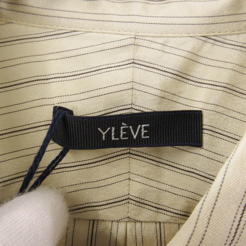未使用 YLEVE イレーヴ ACETATE CUPRA STRIPE SHIRT 170-4150073