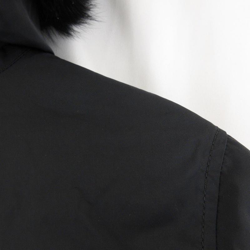 ファー2点　DUVETICA ブラックダウンジャケット 38 ファー2点 DUVETICA ブラックダウンジャケット 38 ファー2点