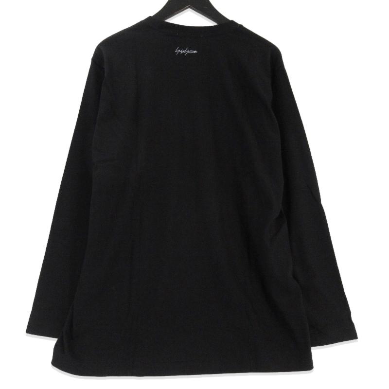 ヨウジヤマモトブラック長袖シャツ Yohji Yamamoto 未使用 ヨウジヤマモト 長袖Tシャツ FJ-T98-051