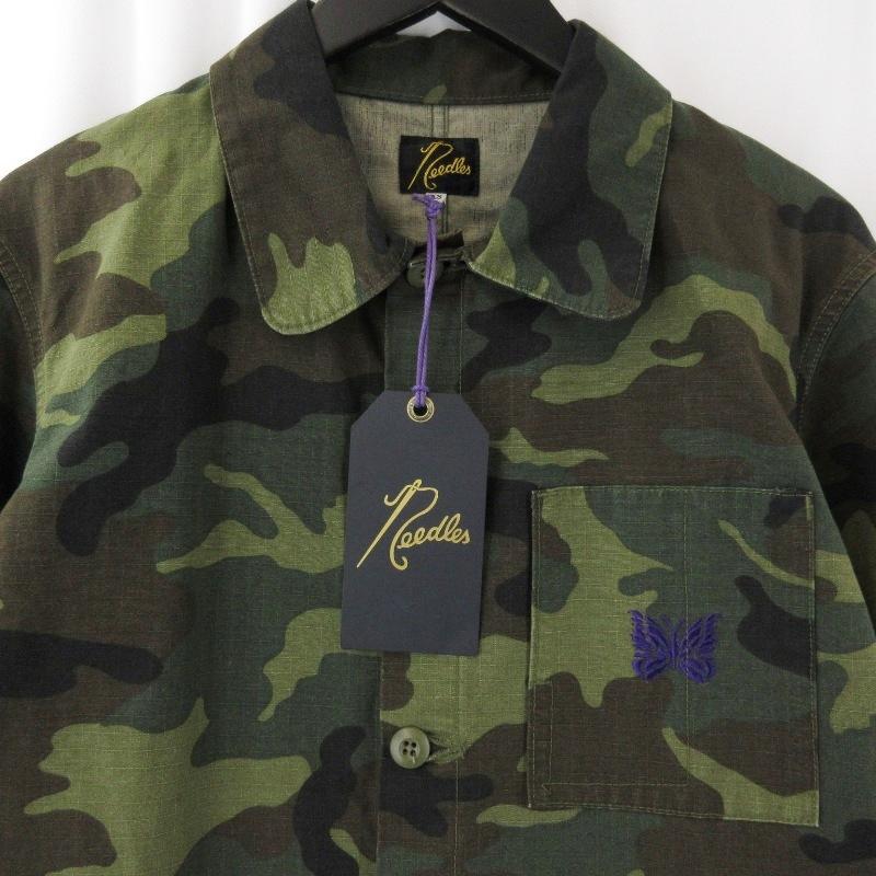 【激レア】Needles ニードルス　ジャケット　コットン　カバーオール　刺繍 Needles（ニードルス） 美品 ニードルズ D.N. Coverall QV149
